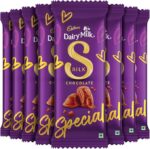 Cadbury Dairy Milk Silk Chocolate Bar, 60g (Pack of 8)
