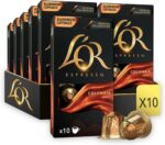 L'OR Espresso Colombia Intensity 8 Aluminium Coffee Capsules Compatible With Nespresso Machines 100 capsules