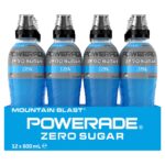Powerade ION4 Mountain Blast Zero Sugar Sports Drink Multipck Sipper Cap Bottles 12 x 600mL - Image 2