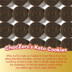 ChocZero Keto Chocolate Sandwich Cookies with Creme - Low Sugar Gluten Free Dunkies (1 Box, 9oz) - Image 4