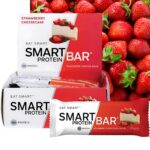 Smart Bars Protein Bar - Strawberry Cheesecake, 12 x 60 g | 19.2 g High Protein Snack, Keto Friendly, Nutritional, Low-Carb, Low Sugar - Image 5